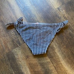 Black and White Gingham Swimsuit Bottoms